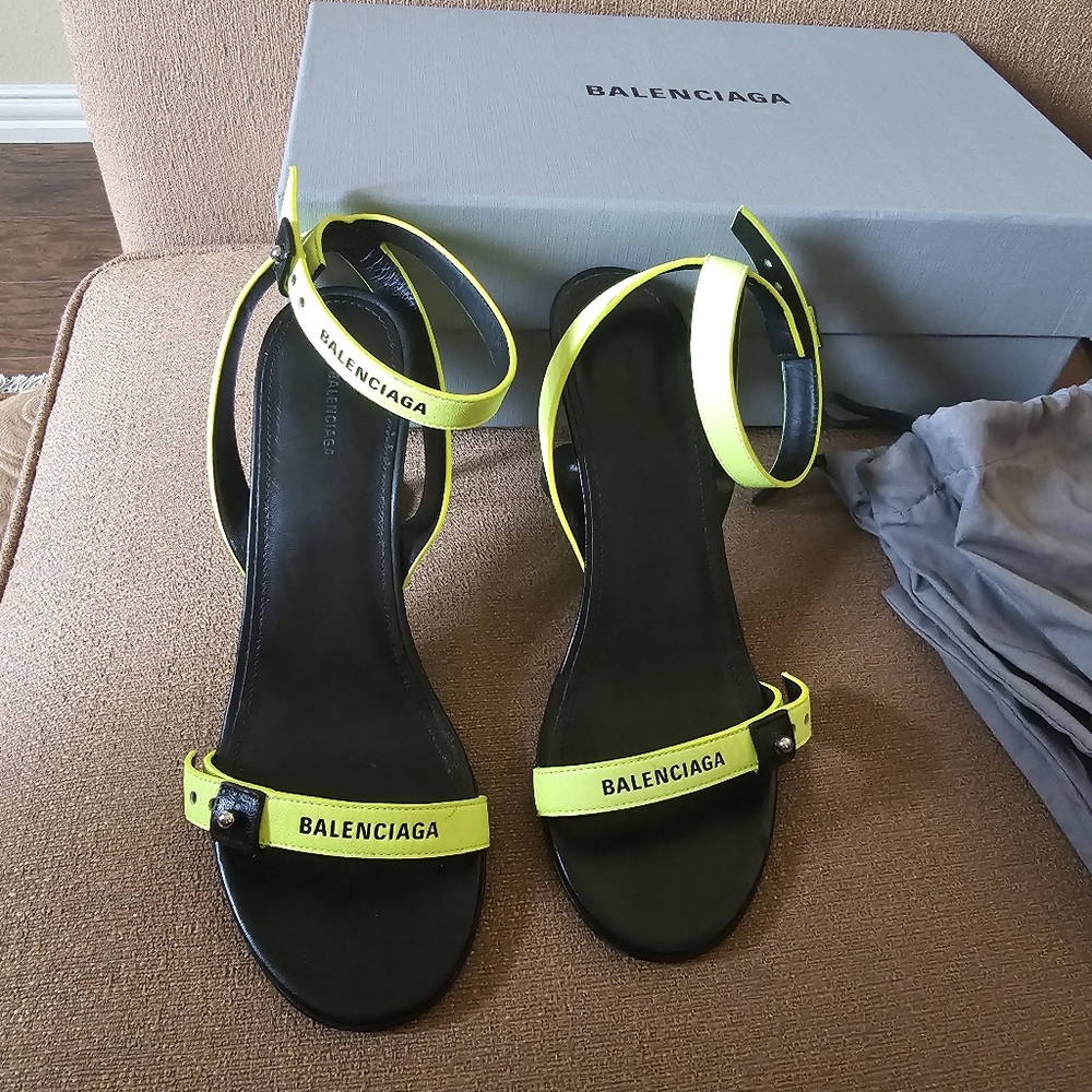 Balenciaga - Afterhour 90 leather sandals Size 37 - Picture 13 of 13